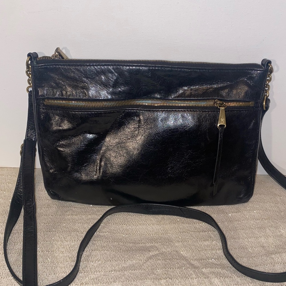 Black leather HOBO Crossbody